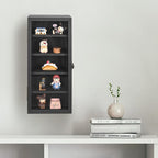 Ikee Design Wall Mounted Wooden Collectible Display Case 5 Shelf Display - Image 7