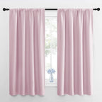 NICETOWN Window Curtains for Bedroom, Baby Pink, 2 Panels, W42 x L48 -Inch by NICETOWN