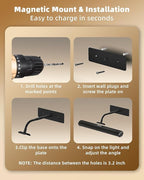EZVALO 13 Inch Wireless Picture Lights, 4000mAh Rechargeable Battery RGB Colors - Image 8