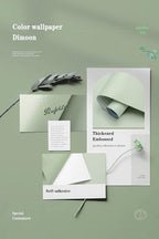 Dimoon 590''x23.6'' Green Peel and Stick Wallpaper Contact Paper Modern Self - Image 4