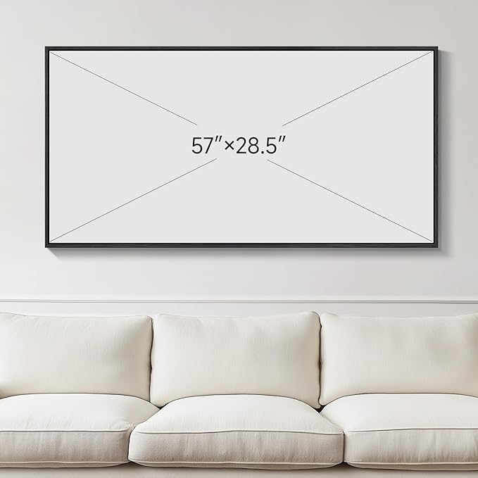 Large Framed Black and White Botanical Wall Art - Image 3