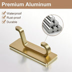 pickpiff Self Adhesive Hooks, Extra Sticky 10LB, Heavy Duty Stainless, Stick On - Image 6
