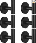 Kruodop Towel Hooks for Bathroom, 6 Packs Wall Mount Towel Holder, Stainless by Kruodop