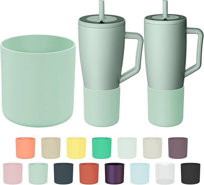 Tall Silicone Boot Compatible with Brumate Era 40 oz 30 oz Tumbler with Handle, Protective Anti-Slip & Anti-Scratches Cover Bumper Accessories