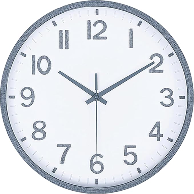 Wall Clocks Battery Operated 10 inch Modern Wall Clock, Silent Non Ticking Wall by Unknown