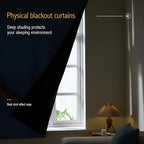 AJAZZ 100% Blackout Self Adhesive Curtains Small Window Short Temporary - Image 4