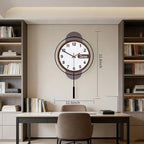 Dankeit Modern Wall Clock with Oak Wood Dial and Silent Movement, 12.6x22.8 - Image 6