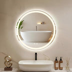 DUMOS 28 Inch Round LED Bathroom Mirror - Image 2