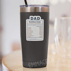 (3PCS) Dad Stickers, Waterproof Vinyl Decals for Laptops, Tumblers, Books, Scrapbooks, Water Bottles, Father's Day Gift for Dad, Papa 3 x 2.1 Inch