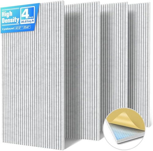 4 Pack Large Acoustic Panels Sound Absorbing by Unknown