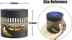 4 Pack Solar Fence Lights Metal Solar Powered Outdoor Wall Deck Step Lights Zen - Image 7