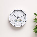 NUOVO 8 Inch Round Wall Clock Silent & Non-Ticking Retro Wall Clock Operated - Image 4