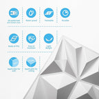 Art3d 33-Pack 3D Wall Panels for Interior Wall Decor, Modern Diamond Textured - Image 6