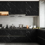 Abyssaly Black Marble Contact Paper Peel and Stick Countertops Waterproof Stick - Image 2