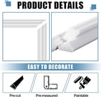Pangda Peel and Stick Wall Molding Kit, 3D Premade Accent Molding Wainscoting - Image 5