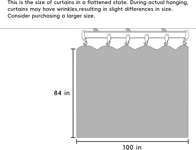 Hoeflife Room Divider Curtains Blackout Floor to Ceiling Curtain - Image 7