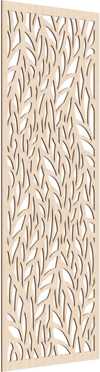 33 3/8"W x 84 3/8"H x 1/4"T Ortonville Decorative Fretwork Wood Wall Panels by EkenaMillwork
