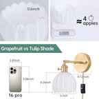 Shenmoyl Plug in Wall Sconce - Image 3