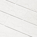 Old Town White Faux Brick Wall Tiles, 2 Pieces 3D Thin Brick Veneers by TORURAL