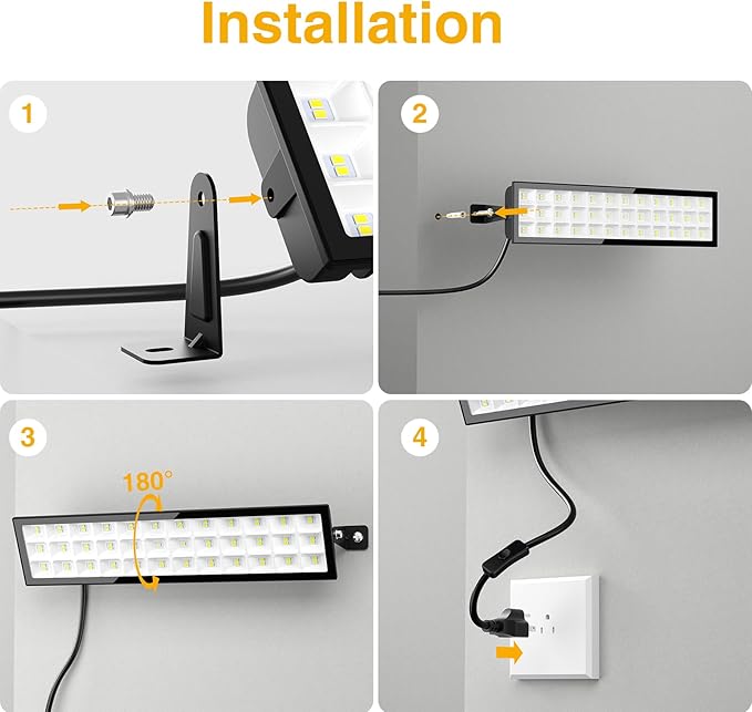 Onforu LED Shop Lights, 100W 14000lm Ultra Bright LED Work Lights - Image 5