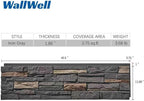 Faux Stone Wall Panels 1-Pack PU Stone Veneer Siding, Mortarless 46.25x12.88 - Image 5