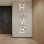 Farmhouse Home Signs with Windmill Clock Wall Decor Rustic Home Letters Wall Art - Image 4