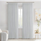 MIULEE Back Tab Light Blocking Curtains 84 Inch Length 2 Panels Set - Image 9