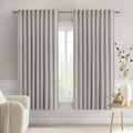 MIULEE Stone Back Tab Blackout Curtains 63 Inch Length 2 Panels Set by MIULEE