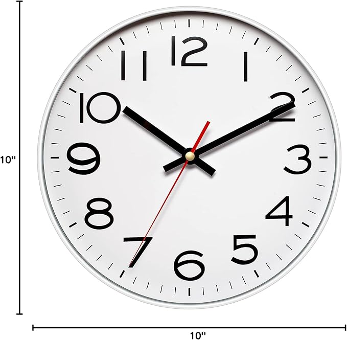 NUOVO Wall Clock Number Quartz Large Decorative Wall Clock Quiet Wall Clocks - Image 6