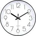 jomparis Small Wall Clock Black Wall Clocks Silent Non-Ticking by JOMPARIS