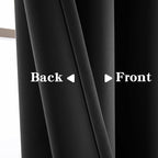 IGEMAEVE Blackout Curtains 90 Inch Length 2 Panels Set, Grommet Energy Saving - Image 3