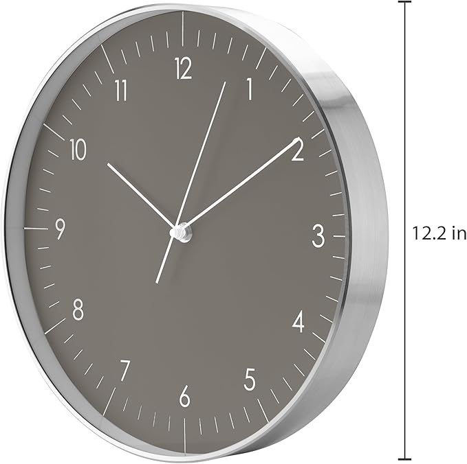 LUUK LIFESTYLE Silent Quartz Wall Clock, Nordic and Minimalist Design, Interior - Image 3