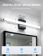 Combuh LED Bathroom Light Fixtures Over Mirror 24 Inch 14W, Modern IP44 Wall - Image 6