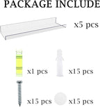 RLAVBL 5 Pack Acrylic Shelves, Living Room, Kitchen Storage - Image 5