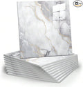 Chejiaye 22pcs Marble Peel and Stick Backsplash Surface Waterproof Wall Panels by Chejiaye