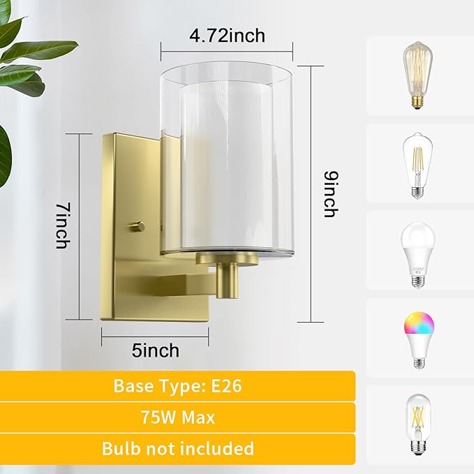 Kalium Wall Sconces Set of Two for Bathroom Bedroom Living Room Hallway Indoor - Image 8