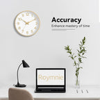 Roymnie Wall Clock, 10 Inch Silent Wall Clocks Battery Operated-Modern Non - Image 7