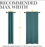 NICETOWN Thermal Insulated Solid Grommet Blackout Curtains/Drapes/Panels - Image 6