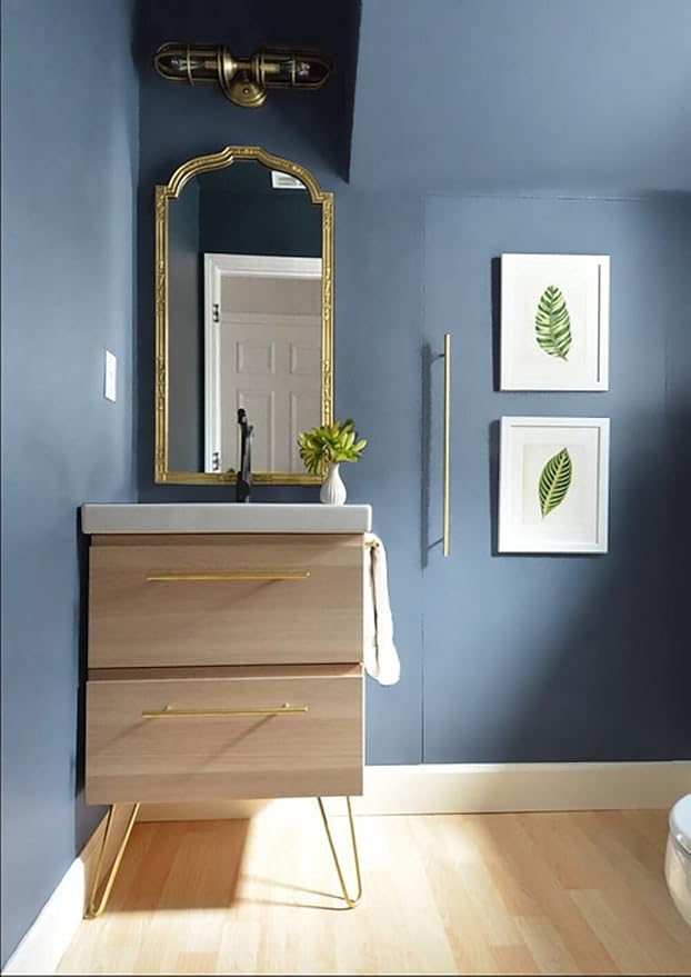 Dimoon 787''x17.7'' Blue Peel and Stick Wallpaper Contact Paper Modern Self - Image 3