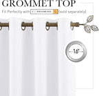 RYB HOME White Room Divider Curtains Privacy Screen Shades Separator - Image 2