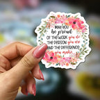 May You Be Proud of The Work You Do Stickers 3Pcs Motivational Inspirational Quote Stickers Vinyl Waterproof Decals for Notebook, Tumbler, Laptop and Water Bottle (May You Be)