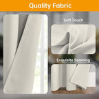 Hoeflife Room Divider Curtains Blackout Floor to Ceiling Curtain - Image 4