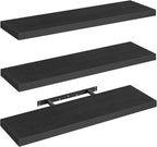 RALGEND Floating Shelves for Wall, 1.5" Thick Wall Shelf Set of 3 - Image 9