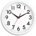 DAXSMY Wall Clock Modern Battery Operated 10 Inch Simpel Silent Non Ticking by DAXSMY
