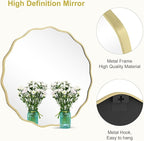 WallBeyond Round Wavy Mirror for Wall Decorative 32 inch, Modern Round Mirror - Image 5