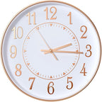 Wall Clock Modern Non-Ticking Battery Operated Silent Wall Clocks Simple Style by BAKBRAND