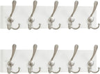 SKOLOO Creations White Solid Wood Wall Mounted Coat Rack, 5 Hooks, 16-7/8" Long by SKOLOO