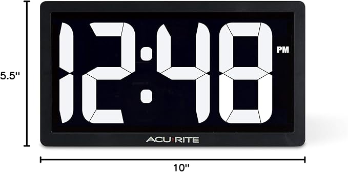 AcuRite 75114M 10-inch LED Digital Clock - Image 7