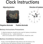 Black and Gold Wall Clock for Kitchen Glass Decorative Wall Clocks Battery - Image 8