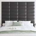 IFNOW Wall Mounted Upholstered Headboard Full, 3D Peel and Stick Soundproof by IFNOW